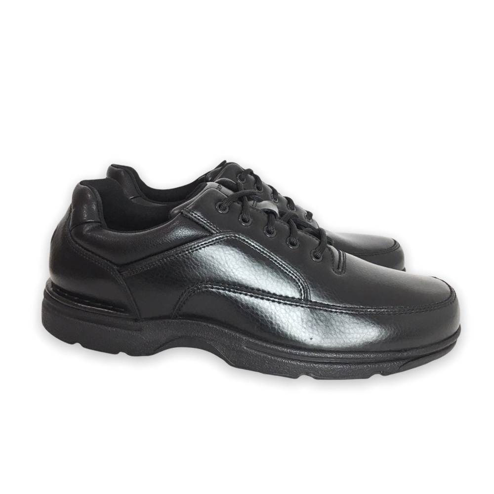Rockport Men's Eureka Black Leather Lace Up Oxford Walking Shoes Sneakers 13 NEW